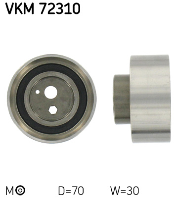Tensioner Pulley, timing belt - VKM 72310 SKF